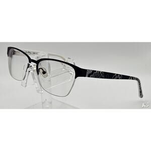 Vera Bradley Sable Midnight Paisley Eyeglass Frames Black Floral 50-16-135...